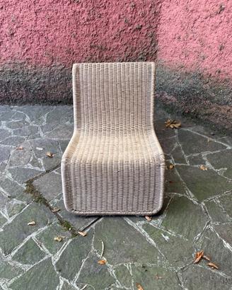 Poltrona in vimini