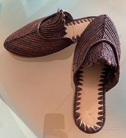 Ciabattine/ Babouche in rafia naturale