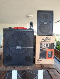 2x DAS Audio DS-8 passive + 1x SUB attivo IS S115A
