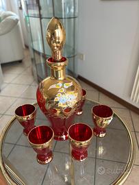 Servizio da liquore vintage Vetro Murano