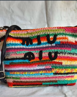 borsa crochet multicolor ( Upcicling)