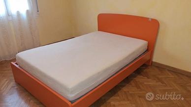 letto 1 piazza e mezzo + rete con doghe