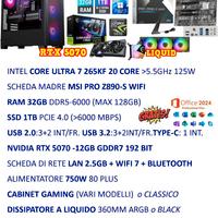 PC INTEL 265KF 32GB RAM DDR5  NVIDIA 5070 W11 PRO