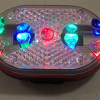 Lampada 9 led colorati