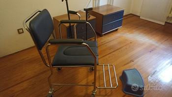 SEDIA DISABILI + TREPPIEDE E BASTONI