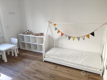 Letto casetta Montessori Junior Picci Completo
