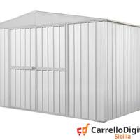 Capanno box esterno lamiera 360x175 bianco