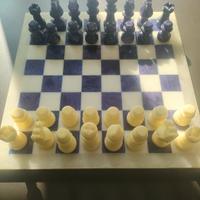 scacchiera in alabastro 