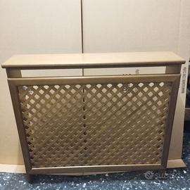 Mobile copri termosifone, in legno essenza noce