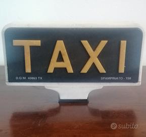 Insegna tabella targa taxi vintage epoca 