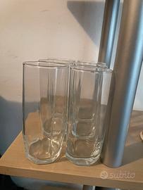 2 set bicchieri ottagono