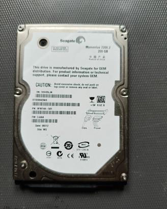 hard disk 2,5 pollici 200 GB