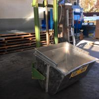 Muletto a 3 punti per trattore con benna inox