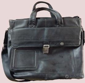 Piquadro - Borsa 24h da lavoro in pelle nera