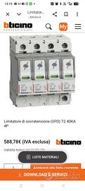 Limitatore di sovratensione (SPD) T2 40KA 4P