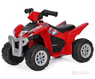 MINI QUAD POLARIS PEG PEREGO 6 VOLT ROSSO