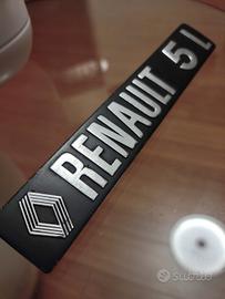 Renault 5 targhetta vintage