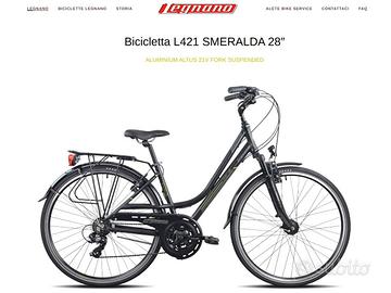 Bicicletta city bike donna Legnano Smeralda. 