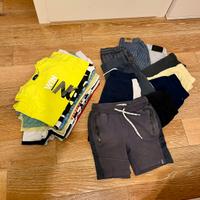 10 magliette 10 pantaloncini bambino 6 anni 128 cm