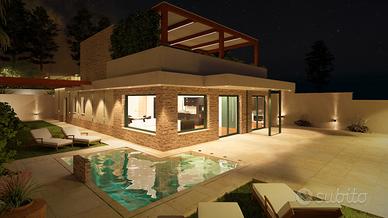 Villa GB con piscina, jacuzzi e sauna ad Alcamo