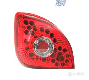 FANALI PER FORD FIESTA MK4 96-02 LED ROSSO CROMATO