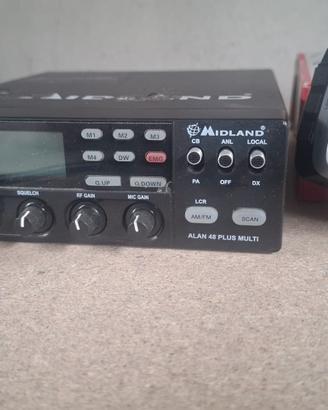 CB Midland Alan 48 Plus Multi B con microfono