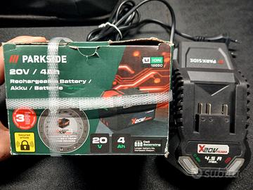 🔫Batteria caricabatteria parkside x20vteam 