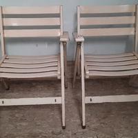 2 poltrone in legno F.lli REGUITTI da  esterno