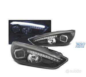 FARI FORD FOCUS MK3 15-18 LED TRU DRL NERI