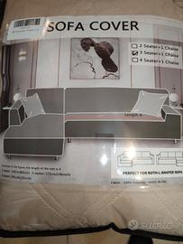 copri divano a tre posti e penisola