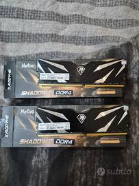 Kit 2×8Gb RAM Netac Shadow II 2666Mhz