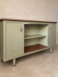CREDENZA METALLICA  VINTAGE ANNI 60