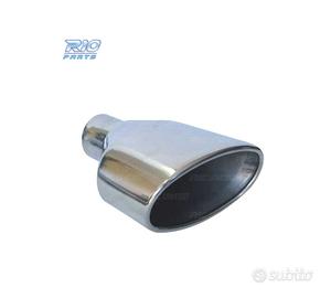 TERMINALE SCARICO OVALE IN ACCIAIO INOX TIPO RS4 C