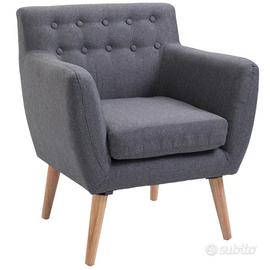 Poltrona Imbottita Moderna, Poltroncina da Camera 