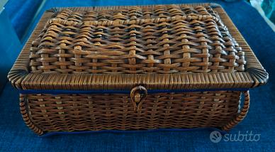 Cestino porta cucito vintage 