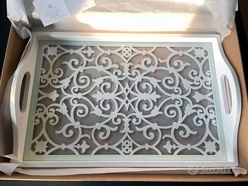 Vassoio taglio laser con vetro