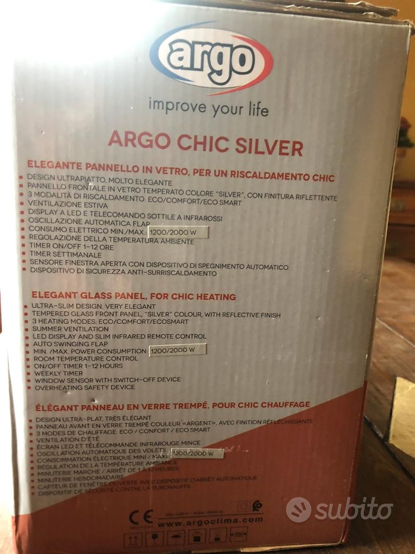 Termoventilatore Argo Chico Silver - Elettrodomestici In vendita a Aosta