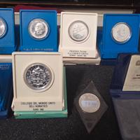 Lotto Monete Commemorative Argento + 1980 fdc