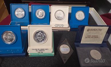 Lotto Monete Commemorative Argento + 1980 fdc