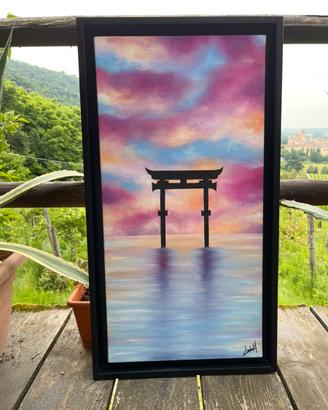 Quadro ‘Torii’ Giapponese olio su tela