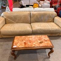 Divano 4 posti Baxter in pelle beige