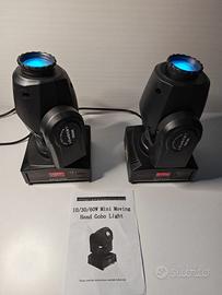 Mini teste mobili 50W Mooving Head - multicolori