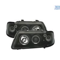 FARI AUDI A3 8L 96-00 ANGEL EYES FONDO NERO H1