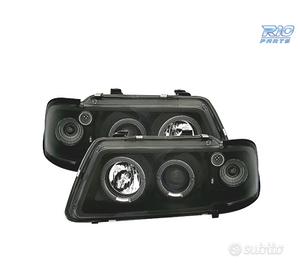 FARI AUDI A3 8L 96-00 ANGEL EYES FONDO NERO H1