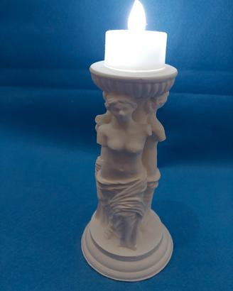 Statuina artigianale VENERE DI MILO  portacandela 
