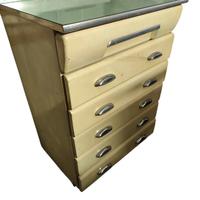 Cassettiera in metallo anni 60 Vintage Modernariat