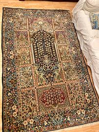 Splendido e raro tappeto persiano Kirman laver