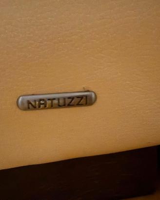 2 poltrone in pelle martellata gialla natuzzi