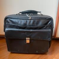 Piquadro trolley pilota porta pc 15,6 pelle nera