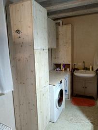 fasciatoio copricaldaia lavatrice e pensile abete
